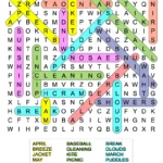 Free Printable Spring Break Word Search For Kids With Regard To Spring Break Word Search Free Printable