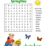 Free Printable Spring Word Search Puzzles – Free Printables With Free Printable Word Search Spring