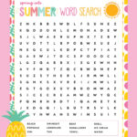 Free Printable Summer Word Search   Favorite Printables Intended For Free Printable Word Search For Summer