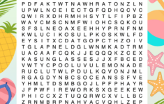 Free Printable Summer Word Searches - Prudent Penny Pincher with Kids Printable Word Search Free