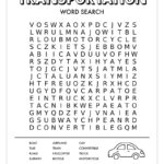 Free Printable Transportation Word Search   Pjs And Paint Within Printable Word Search 2025
