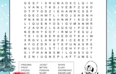 Free Printable Winter Word Search For Kids for Word Search Printable Grade 5
