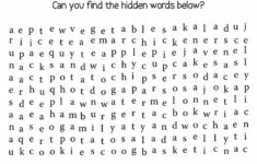 Free Printable Word Search: Picnic Foods inside Free Printable Word Search UK