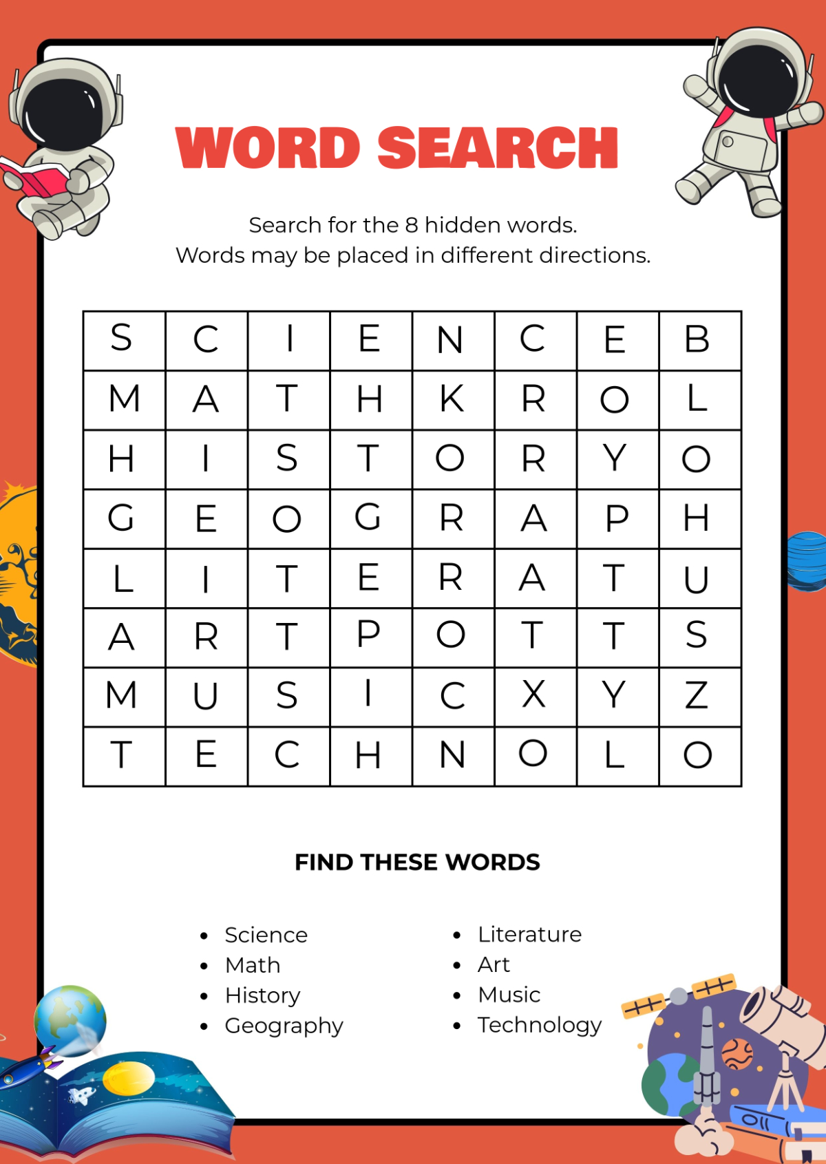 Free Printable Word Search Template To Edit Online for Online Printable Word Search