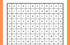 Free Printable Word Search Worksheet Templates | Canva intended for Easy Word Search Puzzles Printable