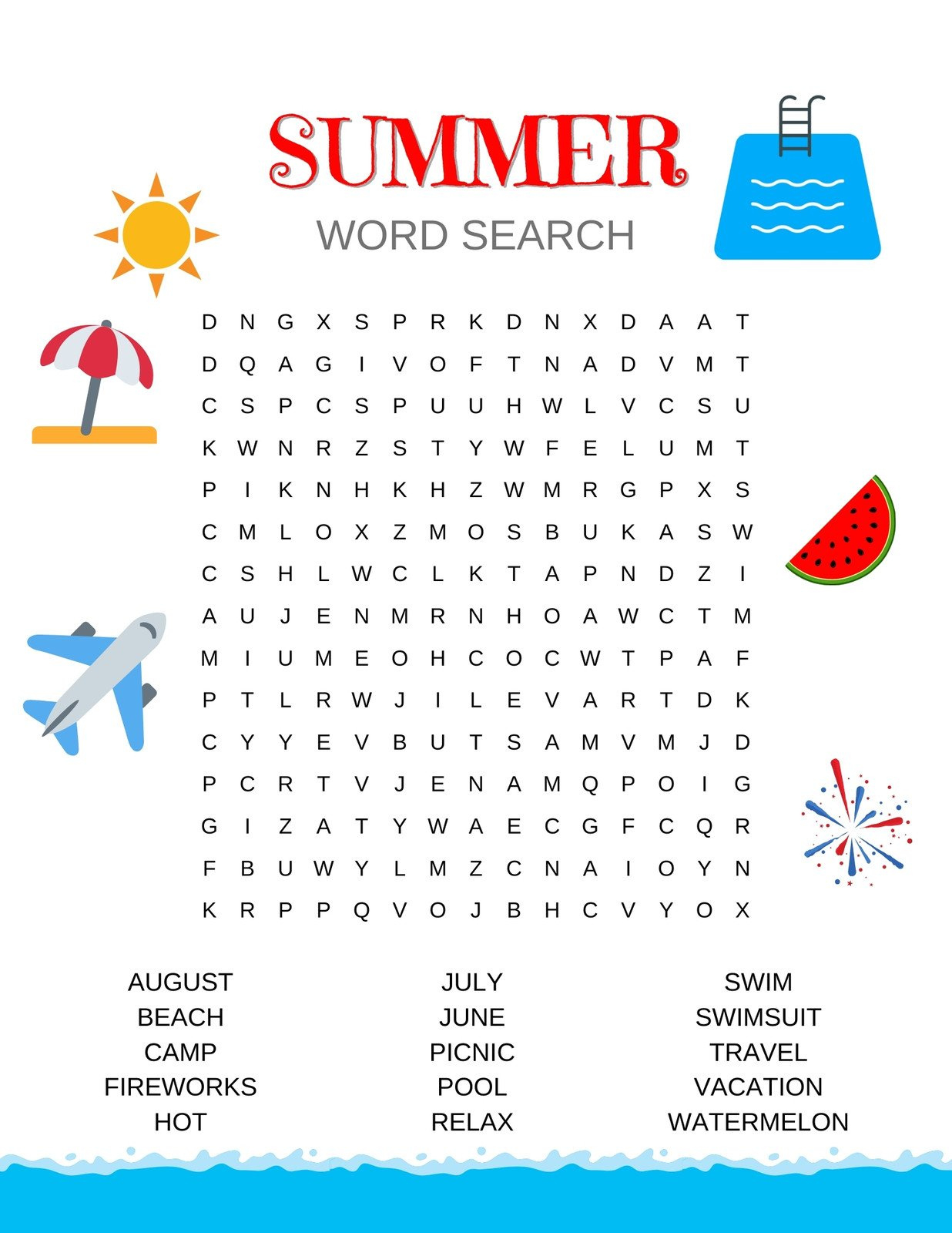 Free Printable Word Search Worksheet Templates | Canva with Printable Worksheets Word Search