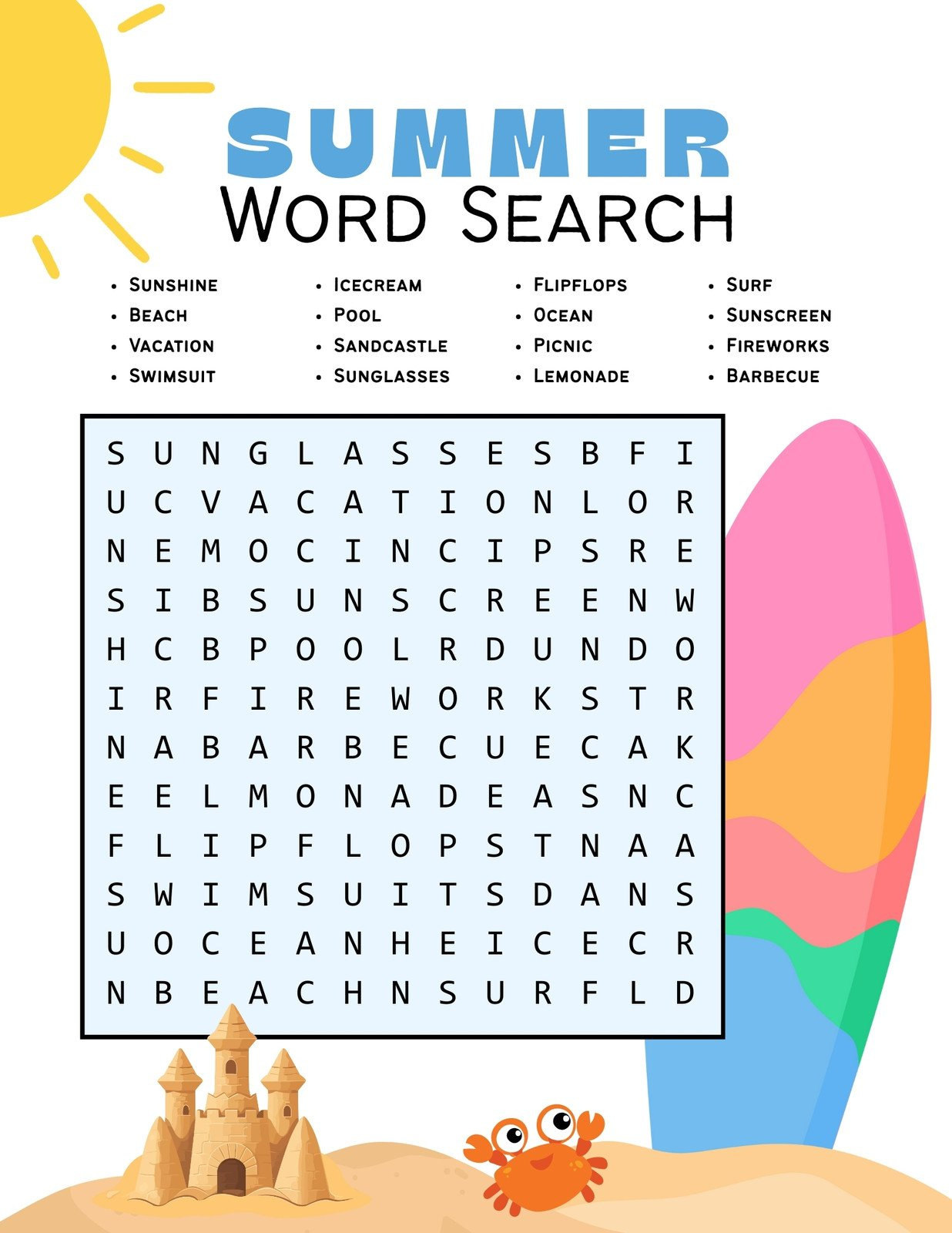 Free Printable Word Search Worksheet Templates | Canva within Fun Printable Word Search