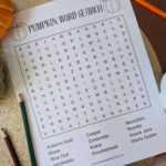 Free} Pumpkin Word Search Printable   Sunshine And Munchkins Regarding Pumpkin Word Search Free Printable