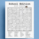 Free School Word Search Printable Games & Pdf Sheets   Crazy Laura With Regard To Free Printable Word Search For High School