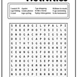 Free Time Activities Word Search   Ezpzlearn Intended For Printable Word Search Hobbies