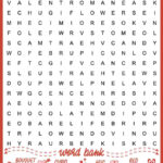 Free Valentine'S Day Word Search Printable   Answer Key Included In Valentines Word Search Free Printable