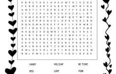 Free Valentine'S Day Word Search - with regard to Valentine Day Word Search Printable