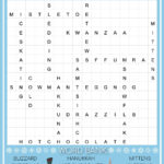 Free Winter Word Search Printable   With Answer Key Included For Free Printable Word Search Puzzles Winter Answer Key