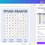 Free Word Search Maker – Make Your Own Word Search | Canva In Make My Own Word Search Free Printable