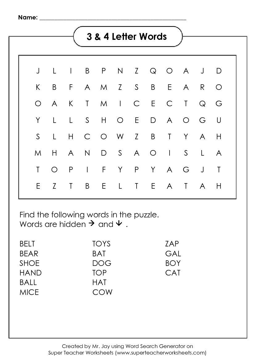 Free Word Search Puzzle Generator - Custom Word Search Maker with Diy Word Search Printable