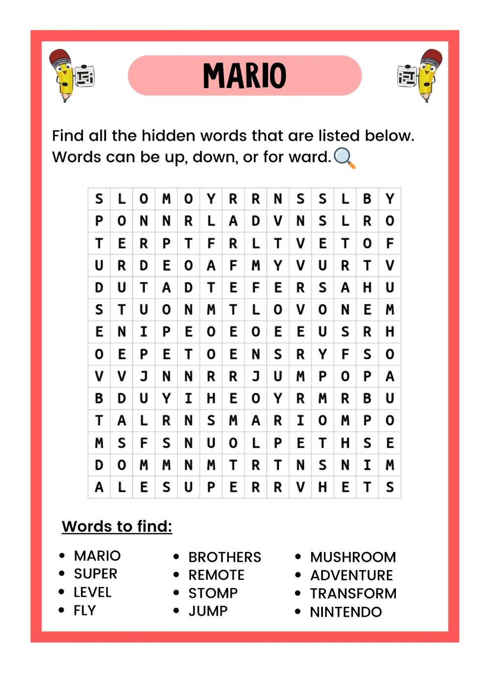 Free Word Search Puzzles For Download (Pdf) And Print intended for Printable Word Search Puzzles Free Games