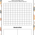 Free Word Search Worksheet Template To Edit Online With Regard To Printable Word Search Template