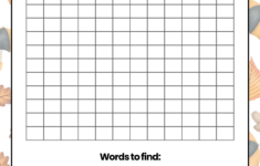 Free Word Search Worksheet Template To Edit Online with regard to Printable Word Search Template