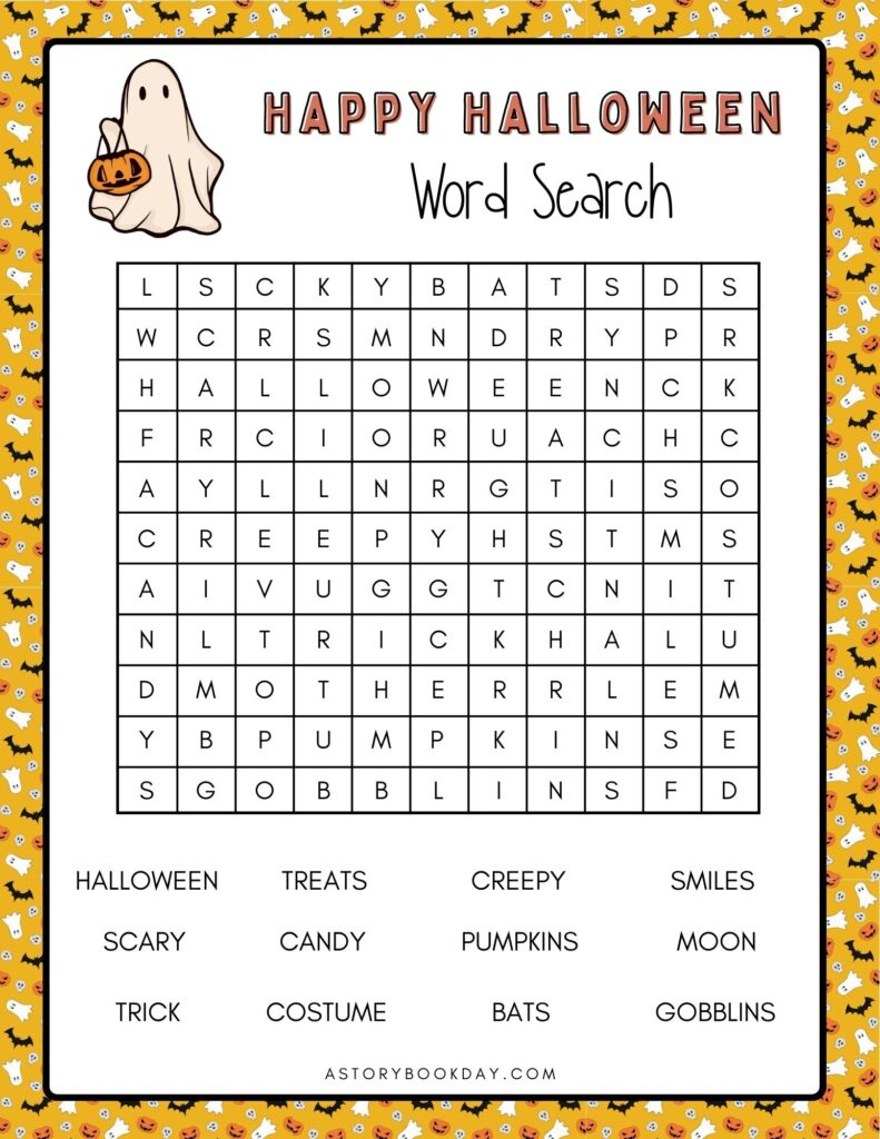 Fun Free Printable Halloween Word Search For Kids within Halloween Printable Word Search For Kids
