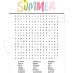 Fun Summer Word Search Printables (Free)   Cassie Smallwood With Free Printable Word Search For 11 Year Olds