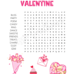 Fun Valentine'S Day Word Search Puzzles   Cassie Smallwood Within Free Printable Word Search For Valentine'S Day