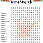 Gardening Word Search Puzzle With Answer Sheet| Seasonal Games With Free Printable Word Search Puzzles Gardening