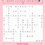 Get A Mother'S Day Word Search   Free Mother'S Day Printable Intended For Free Printable Mothers Day Word Search