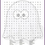 Ghost Halloween Word Search Printable   Etsy Throughout Printable Word Search For Halloween