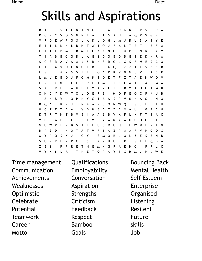 Grade 9 World Of Work Word Search - Wordmint within 9th Grade Word Search Printable