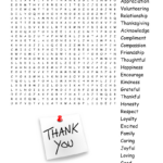 Gratitude Word Search   Wordmint Throughout Gratitude Word Search Printable