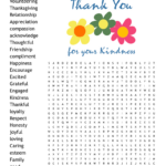 Gratitude Word Search   Wordmint Throughout Gratitude Word Search Printable