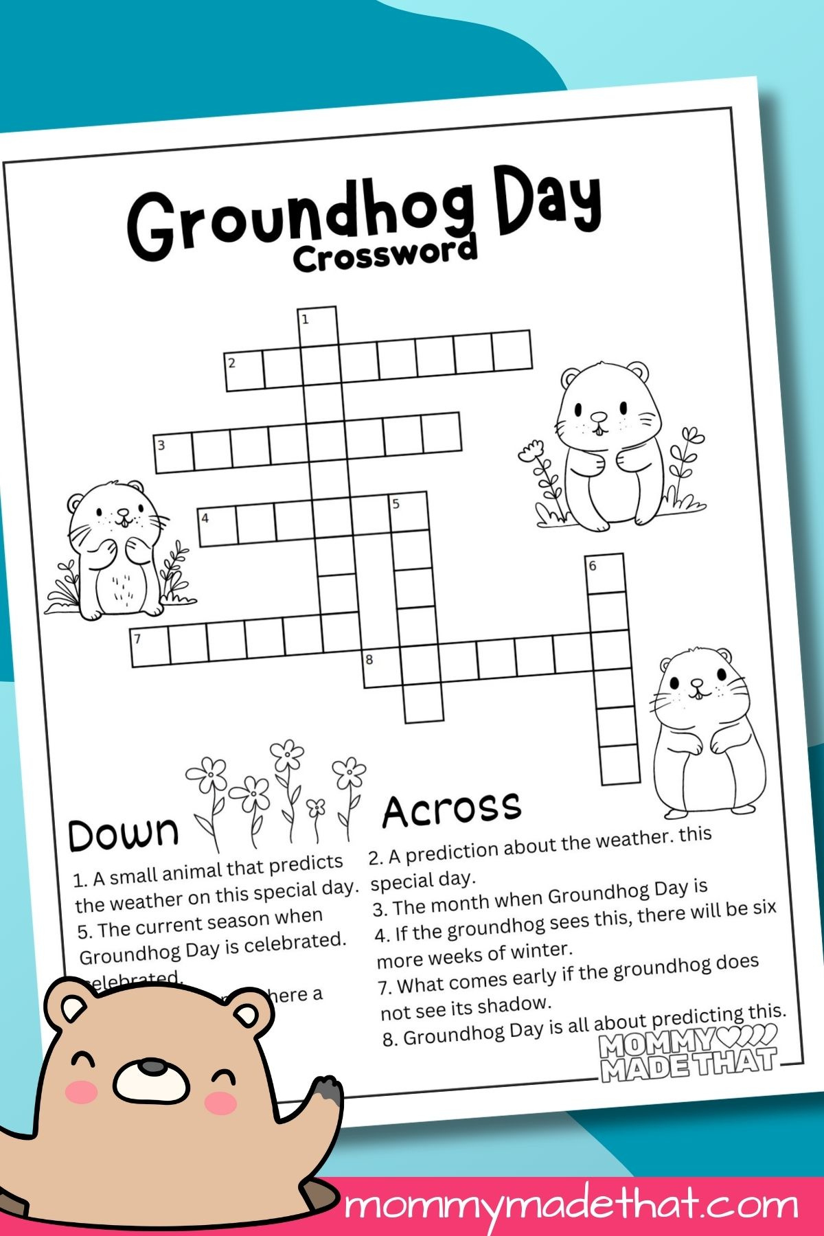 Groundhog Day Printables (Lots Of Fun Free Printables) throughout Free Printable Groundhog Day Word Search