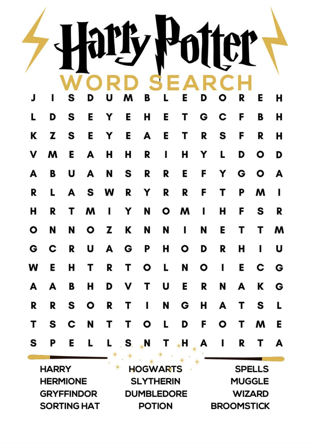 Harry Potter Word Search - Pretty Providence in Free Printable Word Search Harry Potter
