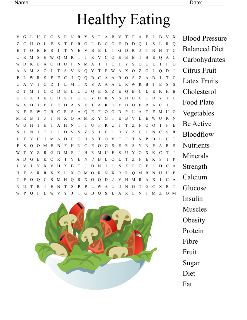 Healthy Eating Word Search - Wordmint inside Reader&amp;#039;S Digest Word Search Printable For Adults
