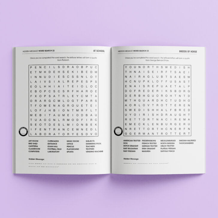 Word Search with Hidden Message