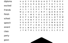 High School Graduation Word Search - Wordmint inside Free Printable Word Search For High School Students