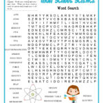 High School Science Word Search With 7th Grade Science Word Search Printable