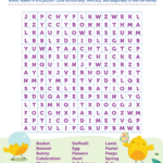Hop Into Easter Fun With Printable Easter Word Search In Printable Word Search For Easter
