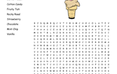 Ice Cream Flavors Word Search - Wordmint with regard to Printable Word Search Ice Cream