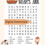Jw Word Search / Noah'S Ark Activities / Jw Crossword Puzzles In Noah&#039;s Ark Word Search Printable