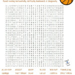 Kids Digital Word Search, Kids Basketball Word Search, Word Inside Basketball Word Search Printable
