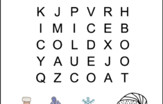 Kindergarten Winter Word Search - Tree Valley Academy in Printable Easy Word Search