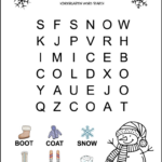 Kindergarten Winter Word Search   Tree Valley Academy Pertaining To Word Search For 5 Year Olds Printable