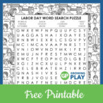 Labor Day Word Search Square 1   Growing Play For Free Printable Labor Day Word Search