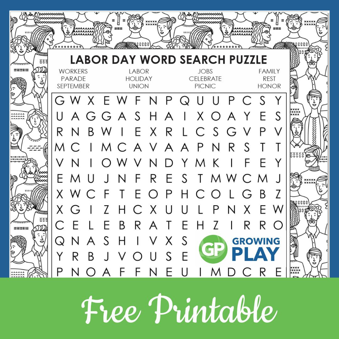 Labor-Day-Word-Search-Square-1 - Growing Play for Free Printable Labor Day Word Search