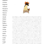 Legendary Pokemon Word Search   Wordmint With Word Search Pokemon Printable