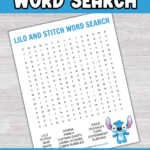 Lilo And Stitch Word Search Free Printable   Monorails And Magic Within Lilo And Stitch Word Search Printable