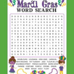 Mardi Gras Wordsearch Free Printable Intended For Mardi Gras Word Search Printable