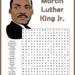 Martin Luther King Jr. Word Search Within Mlk Word Search Printable