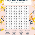 May Word Search – The King'S Page Intended For Free Printable Word Search For May